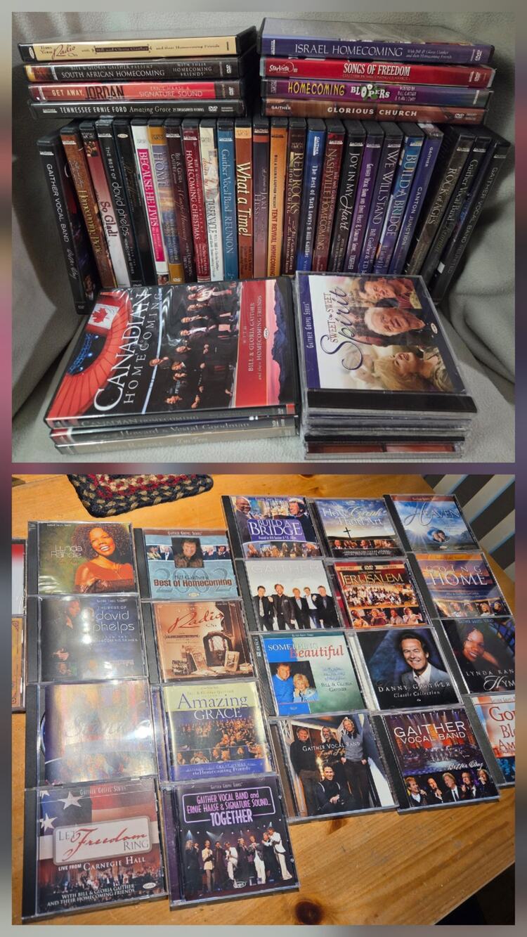 HUGE Lot 65 Bill Gloria Gaither Gospel Series DVD CD Homecoming Friends Hymn